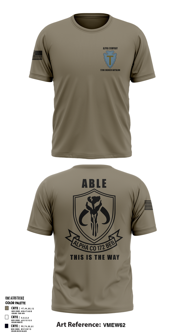 Short Sleeve Performance Shirt, A Co 172 BEB, National Guard, Teamtime, Team time, sublimation, custom sports apparel, team uniforms, spirit wear, spiritwear, sports uniforms, custom shirts, team store, custom team store, fundraiser sports, apparel fundraiser