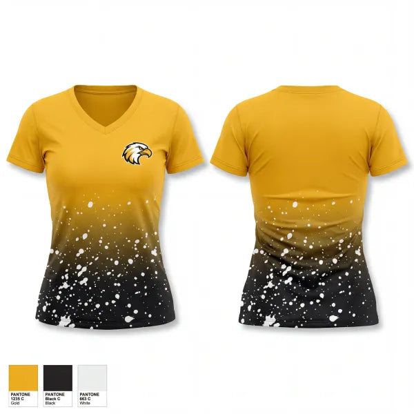 Womens Short Sleeve Vneck Shirt, JC, Men's Basketball, Teamtime, Team time, sublimation, custom sports apparel, team uniforms, spirit wear, spiritwear, sports uniforms, custom shirts, team store, custom team store, fundraiser sports, apparel fundraiser