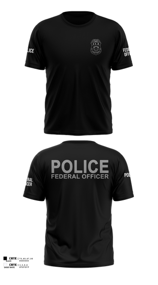 Old School Cotton Feel Shirt, ICE ERO Atlanta, Police, Teamtime, Team time, sublimation, custom sports apparel, team uniforms, spirit wear, spiritwear, sports uniforms, custom shirts, team store, custom team store, fundraiser sports, apparel fundraiser