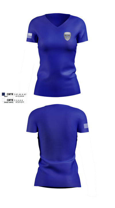 Patrol Women's Short Sleeve V-neck Shirt - 100