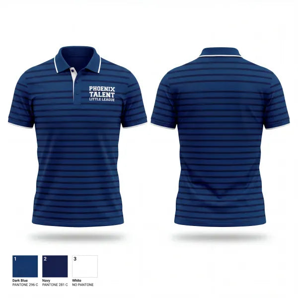Short Sleeve Performance Polo, Phoenix Talent Little League, Baseball, Teamtime, Team time, sublimation, custom sports apparel, team uniforms, spirit wear, spiritwear, sports uniforms, custom shirts, team store, custom team store, fundraiser sports, apparel fundraiser