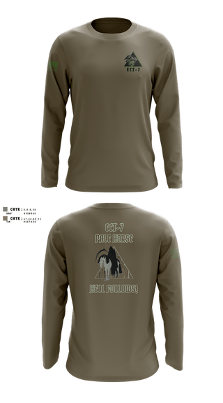 Long Sleeve Performance Shirt, ECT-7, 11 CYBN, Army, Teamtime, Team time, sublimation, custom sports apparel, team uniforms, spirit wear, spiritwear, sports uniforms, custom shirts, team store, custom team store, fundraiser sports, apparel fundraiser
