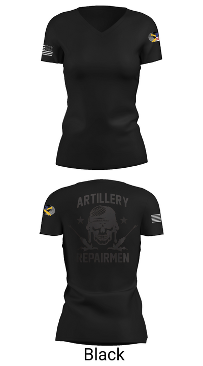ARMT 1-320th Field Artillery 75505758 Women's Short Sleeve V-neck Shirt - 28