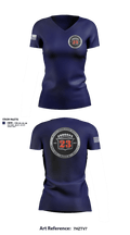 MDFR Station 23 82300574 Women's Short Sleeve V-neck Shirt - 1