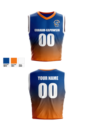 Mens Basketball Jersey, Graham-Kapowsin Basketball, Men's Basketball, Teamtime, Team time, sublimation, custom sports apparel, team uniforms, spirit wear, spiritwear, sports uniforms, custom shirts, team store, custom team store, fundraiser sports, apparel fundraiser