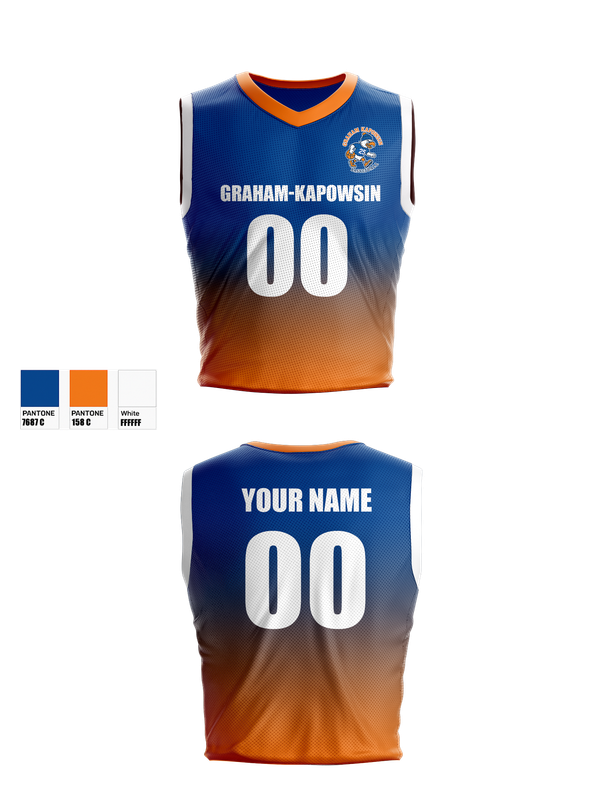 Mens Basketball Jersey, Graham-Kapowsin Basketball, Men's Basketball, Teamtime, Team time, sublimation, custom sports apparel, team uniforms, spirit wear, spiritwear, sports uniforms, custom shirts, team store, custom team store, fundraiser sports, apparel fundraiser