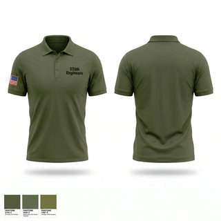 Short Sleeve Performance Polo, 535th Engineers, Army, Teamtime, Team time, sublimation, custom sports apparel, team uniforms, spirit wear, spiritwear, sports uniforms, custom shirts, team store, custom team store, fundraiser sports, apparel fundraiser