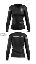 LMPD PEER SUPPORT 60613190 Women's Long Sleeve V-neck Shirt - 50