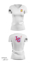 Lewis County Lions 17232794 Women's Short Sleeve V-neck Shirt - 12