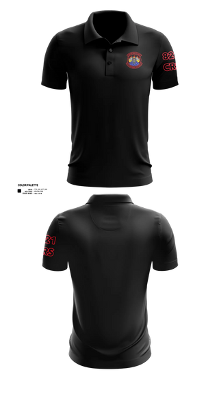 Long Sleeve Performance Polo, 821 CRS, Air Force, Teamtime, Team time, sublimation, custom sports apparel, team uniforms, spirit wear, spiritwear, sports uniforms, custom shirts, team store, custom team store, fundraiser sports, apparel fundraiser