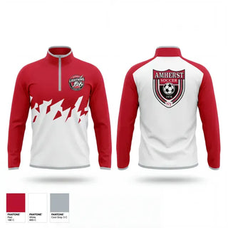 Quarter Zip Jacket, Amherst Lightning, Women's Soccer, Teamtime, Team time, sublimation, custom sports apparel, team uniforms, spirit wear, spiritwear, sports uniforms, custom shirts, team store, custom team store, fundraiser sports, apparel fundraiser