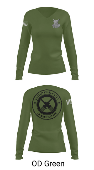 Womens Long Sleeve Vneck Shirt, GUNNERSMATE, , Teamtime, Team time, sublimation, custom sports apparel, team uniforms, spirit wear, spiritwear, sports uniforms, custom shirts, team store, custom team store, fundraiser sports, apparel fundraiser