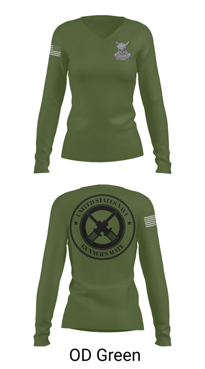 GUNNERSMATE 50688941 Women's Long Sleeve V-neck Shirt - 54
