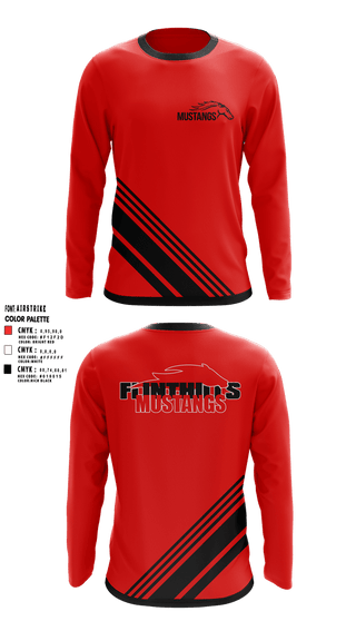 Long Sleeve Performance Shirt, FLINTHILLS MUSTANGS, , Teamtime, Team time, sublimation, custom sports apparel, team uniforms, spirit wear, spiritwear, sports uniforms, custom shirts, team store, custom team store, fundraiser sports, apparel fundraiser