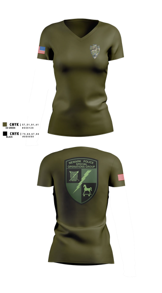 Womens Short Sleeve Vneck Shirt, Newark Police Special Operations Group, Police, Teamtime, Team time, sublimation, custom sports apparel, team uniforms, spirit wear, spiritwear, sports uniforms, custom shirts, team store, custom team store, fundraiser sports, apparel fundraiser
