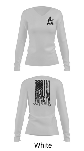 Womens Long Sleeve Vneck Shirt, CSMS, National Guard, Teamtime, Team time, sublimation, custom sports apparel, team uniforms, spirit wear, spiritwear, sports uniforms, custom shirts, team store, custom team store, fundraiser sports, apparel fundraiser