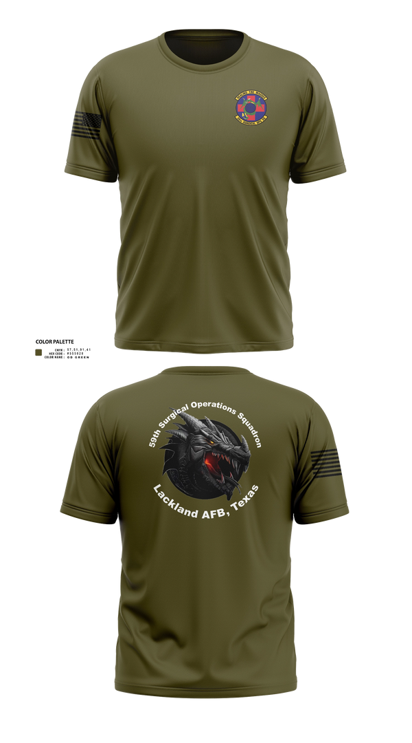 Short Sleeve Performance Shirt, 59th Surgical Operations Squadron, Air Force, Teamtime, Team time, sublimation, custom sports apparel, team uniforms, spirit wear, spiritwear, sports uniforms, custom shirts, team store, custom team store, fundraiser sports, apparel fundraiser