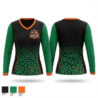 Womens Long Sleeve Vneck Shirt, OTS, , Teamtime, Team time, sublimation, custom sports apparel, team uniforms, spirit wear, spiritwear, sports uniforms, custom shirts, team store, custom team store, fundraiser sports, apparel fundraiser