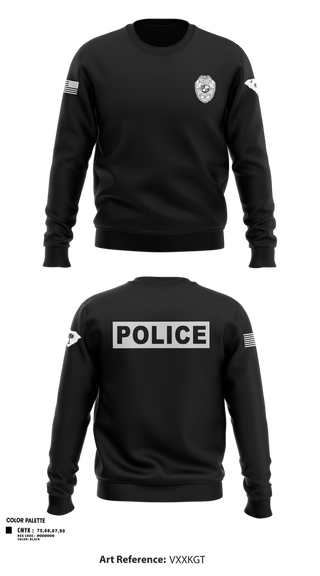 Crew Neck Sweatshirt, Bluffton PD, , Teamtime, Team time, sublimation, custom sports apparel, team uniforms, spirit wear, spiritwear, sports uniforms, custom shirts, team store, custom team store, fundraiser sports, apparel fundraiser