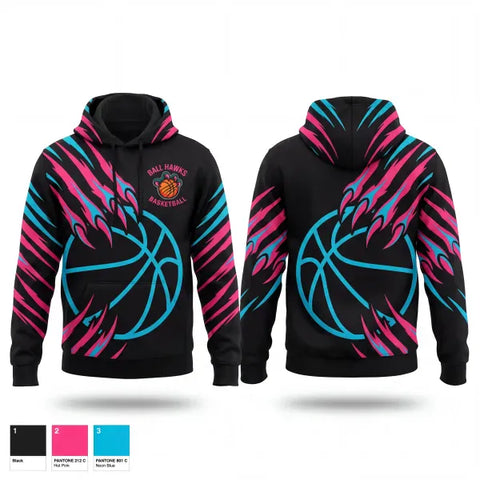 Hoodie, Ball Hawks, Men's Basketball, Teamtime, Team time, sublimation, custom sports apparel, team uniforms, spirit wear, spiritwear, sports uniforms, custom shirts, team store, custom team store, fundraiser sports, apparel fundraiser