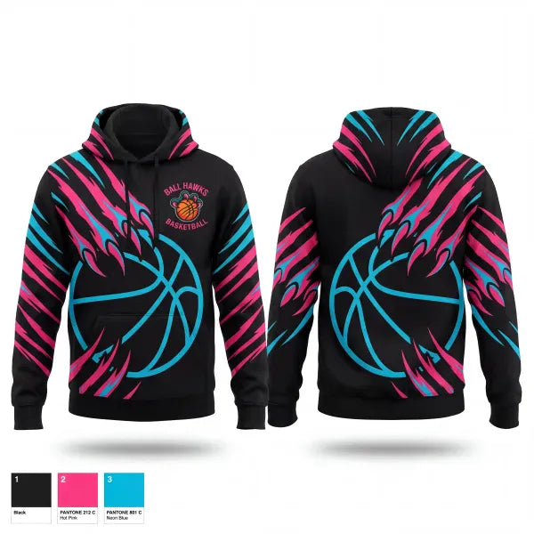 Hoodie, Ball Hawks, Men's Basketball, Teamtime, Team time, sublimation, custom sports apparel, team uniforms, spirit wear, spiritwear, sports uniforms, custom shirts, team store, custom team store, fundraiser sports, apparel fundraiser