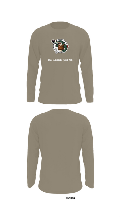 USS Illinois (SSN 786) 55868909 Long Sleeve Performance Shirt 69