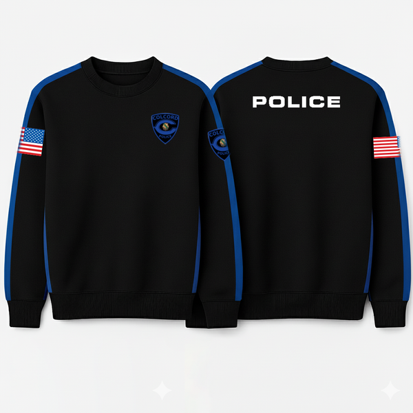 Crew Neck Sweatshirt, Colcord Police Dept, , Teamtime, Team time, sublimation, custom sports apparel, team uniforms, spirit wear, spiritwear, sports uniforms, custom shirts, team store, custom team store, fundraiser sports, apparel fundraiser