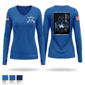 Lexington Police Honor Guard Women's Long Sleeve V-neck Shirt - 1