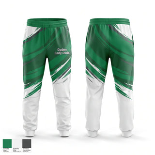 Sweatpants, Ogden Lady Owls, Women's Basketball, Teamtime, Team time, sublimation, custom sports apparel, team uniforms, spirit wear, spiritwear, sports uniforms, custom shirts, team store, custom team store, fundraiser sports, apparel fundraiser