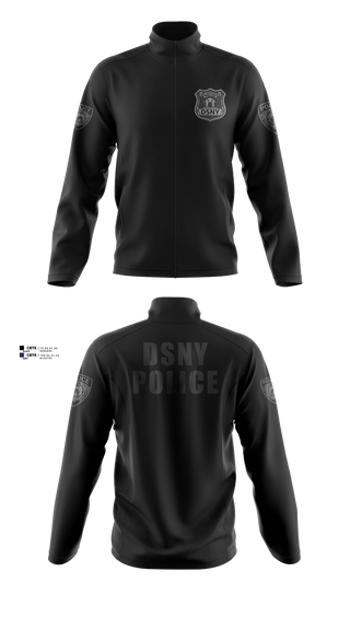 Fleece Jacket, DSNY Police, Police, Teamtime, Team time, sublimation, custom sports apparel, team uniforms, spirit wear, spiritwear, sports uniforms, custom shirts, team store, custom team store, fundraiser sports, apparel fundraiser