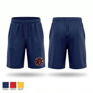 Athletic Shorts With Pockets, Uvalde Volunteer Fire Department, Fire Department, Teamtime, Team time, sublimation, custom sports apparel, team uniforms, spirit wear, spiritwear, sports uniforms, custom shirts, team store, custom team store, fundraiser sports, apparel fundraiser