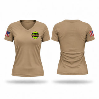 Womens Short Sleeve Vneck Shirt, Meridian, Fire Department, Teamtime, Team time, sublimation, custom sports apparel, team uniforms, spirit wear, spiritwear, sports uniforms, custom shirts, team store, custom team store, fundraiser sports, apparel fundraiser