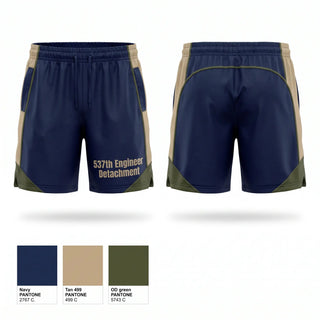 Athletic Shorts With Pockets, 537th Engineer Detachment, Army, Teamtime, Team time, sublimation, custom sports apparel, team uniforms, spirit wear, spiritwear, sports uniforms, custom shirts, team store, custom team store, fundraiser sports, apparel fundraiser