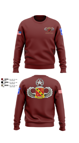 Crew Neck Sweatshirt, 4-319 AFAR, Assassin Battery, Army, Teamtime, Team time, sublimation, custom sports apparel, team uniforms, spirit wear, spiritwear, sports uniforms, custom shirts, team store, custom team store, fundraiser sports, apparel fundraiser