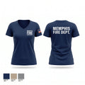 Memphis fire department Women's Short Sleeve V-neck Shirt - 1