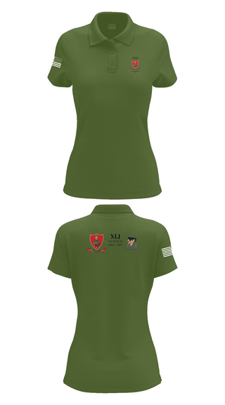 Womens Short Sleeve Performance Polo, CMLP41, Army, Teamtime, Team time, sublimation, custom sports apparel, team uniforms, spirit wear, spiritwear, sports uniforms, custom shirts, team store, custom team store, fundraiser sports, apparel fundraiser