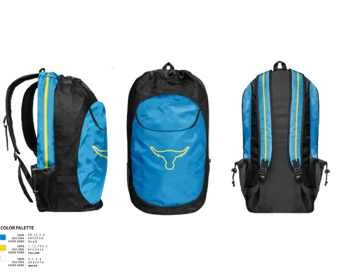 Gear Bag, Longhorns, Women's Volleyball, Teamtime, Team time, sublimation, custom sports apparel, team uniforms, spirit wear, spiritwear, sports uniforms, custom shirts, team store, custom team store, fundraiser sports, apparel fundraiser