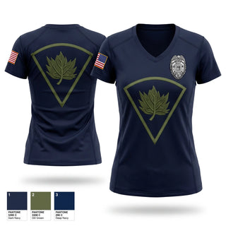 Womens Short Sleeve Vneck Shirt, City of LaPorte Police Department, Police, Teamtime, Team time, sublimation, custom sports apparel, team uniforms, spirit wear, spiritwear, sports uniforms, custom shirts, team store, custom team store, fundraiser sports, apparel fundraiser