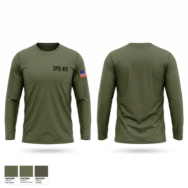 Long Sleeve Performance Shirt, TPD K9, Police, Teamtime, Team time, sublimation, custom sports apparel, team uniforms, spirit wear, spiritwear, sports uniforms, custom shirts, team store, custom team store, fundraiser sports, apparel fundraiser
