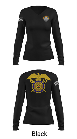 Womens Long Sleeve Vneck Shirt, Echo company 1-7 ADA, , Teamtime, Team time, sublimation, custom sports apparel, team uniforms, spirit wear, spiritwear, sports uniforms, custom shirts, team store, custom team store, fundraiser sports, apparel fundraiser