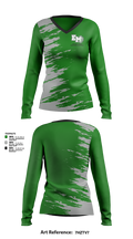 East Mills Junior High School Basketball 95253218 Women's Long Sleeve V-neck Shirt - 41