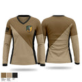 142d Military Police Brigade Women's Long Sleeve V-neck Shirt - 1