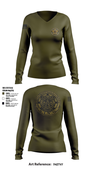 Womens Long Sleeve Vneck Shirt, R.I.N.O., Police, Teamtime, Team time, sublimation, custom sports apparel, team uniforms, spirit wear, spiritwear, sports uniforms, custom shirts, team store, custom team store, fundraiser sports, apparel fundraiser
