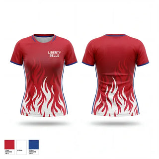 Womens Soccer Jersey, Liberty Bells, Women's Soccer, Teamtime, Team time, sublimation, custom sports apparel, team uniforms, spirit wear, spiritwear, sports uniforms, custom shirts, team store, custom team store, fundraiser sports, apparel fundraiser