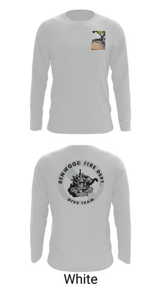 Long Sleeve Performance Shirt, Benwood Fire Dept Dive, Fire Department, Teamtime, Team time, sublimation, custom sports apparel, team uniforms, spirit wear, spiritwear, sports uniforms, custom shirts, team store, custom team store, fundraiser sports, apparel fundraiser