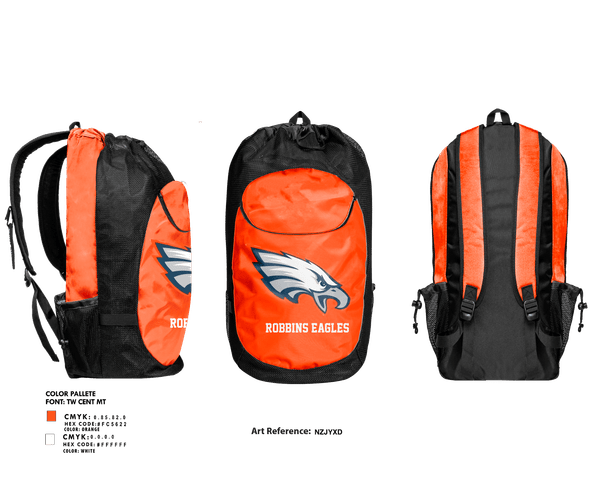 Gear Bag, Robbins Eagles, , Teamtime, Team time, sublimation, custom sports apparel, team uniforms, spirit wear, spiritwear, sports uniforms, custom shirts, team store, custom team store, fundraiser sports, apparel fundraiser