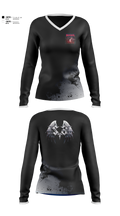 Severed Angel Women's Long Sleeve V-neck Shirt - 1