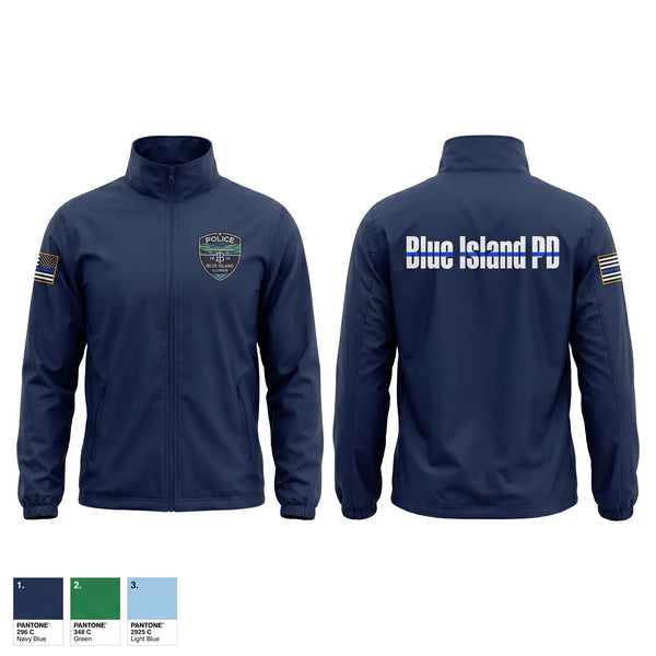 Windbreaker, Blue Island Police Department, Police, Teamtime, Team time, sublimation, custom sports apparel, team uniforms, spirit wear, spiritwear, sports uniforms, custom shirts, team store, custom team store, fundraiser sports, apparel fundraiser