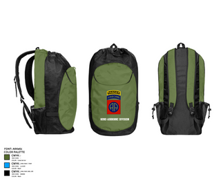 Gear Bag, 82nd airborne Division, , Teamtime, Team time, sublimation, custom sports apparel, team uniforms, spirit wear, spiritwear, sports uniforms, custom shirts, team store, custom team store, fundraiser sports, apparel fundraiser