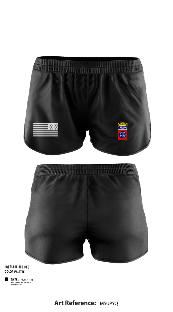 Ranger Panties, 82nd airborne Division, , Teamtime, Team time, sublimation, custom sports apparel, team uniforms, spirit wear, spiritwear, sports uniforms, custom shirts, team store, custom team store, fundraiser sports, apparel fundraiser